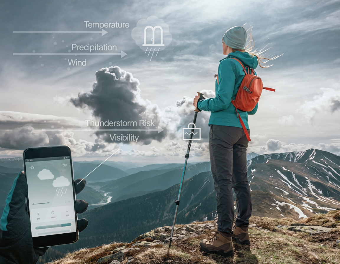 Lire une météo de montagne et décider d&rsquo;annuler ou de reporter