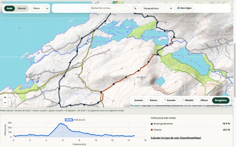 Trace GPX sur la carte